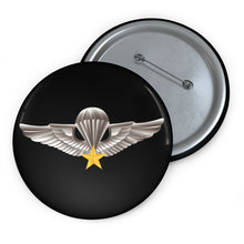 Load image into Gallery viewer, Custom Pin Buttons - Vietnam Airborne Qualification Badge X 300