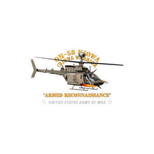 Load image into Gallery viewer, Kiss-Cut Vinyl Decals - Army - OH-58 Kiowa - Armed Reconnaissance