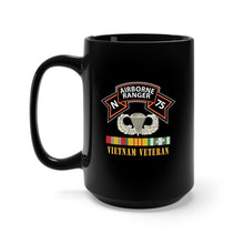 Load image into Gallery viewer, Black Mug 15oz - SOF - N Company Scroll - Basic Airborne - Vietnam Veteran w VN SVC X 300