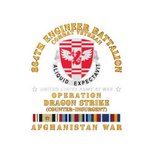 Load image into Gallery viewer, Kiss-Cut Vinyl Decals - Army - 864th Eng Bn - Opn Dragon Strike w AFGHAN SVC