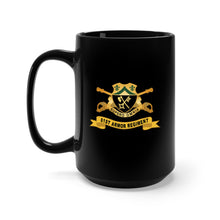 Load image into Gallery viewer, Black Mug 15oz - 81st Armor Regiment w Br - Ribbon X 300