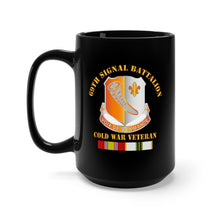 Load image into Gallery viewer, Black Mug 15oz - 69th Signal Battalion w COLD SVC