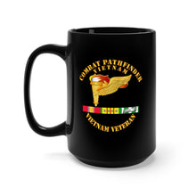 Load image into Gallery viewer, Black Mug 15oz - Combat Pathfinder Veteran w VN SVC