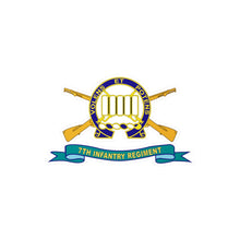 Load image into Gallery viewer, Kiss-Cut Vinyl Decals - Army - 7th Infantry Regiment w Br - Ribbon X 300