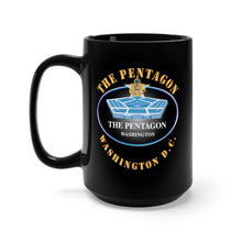 Load image into Gallery viewer, Black Mug 15oz - Army - The Pentagon w GS Branch X 300