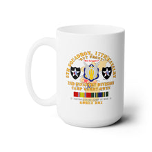 Load image into Gallery viewer, White Mug 15oz -Army - 5th Squadron, 17th Cavalry - Camp Gary Owen - 2nd ID w Map w KOREA SVC