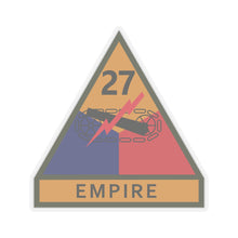 Load image into Gallery viewer, Kiss-Cut Stickers - SSI - 27th Armored Division w Name Tape X 300