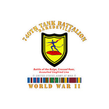 Load image into Gallery viewer, Kiss-Cut Vinyl Decals - Army - 740th Tank Battalion - Daredevils - WWII EU SVC