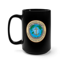 Load image into Gallery viewer, Black Mug 15oz - Commander In Chief - US Pacific Fleet X 300