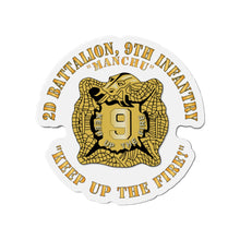 Load image into Gallery viewer, Die-Cut Magnets - Army - 2nd Bn 9th Infantry Regiment - Keep up the Fire X 300