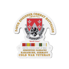 Load image into Gallery viewer, Die-Cut Magnets -SSI -Army - 249th Engineer Bn - Gerzewski Barracks - Karlsruhe, GE w COLD SVC X 300