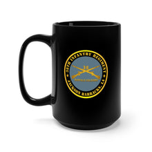 Load image into Gallery viewer, Black Mug 15oz - Army - 38th Infantry Regiment - Buffalo Soldiers - Jackson Barracks, LA w Inf Branch