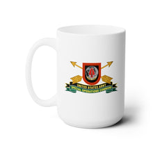 Load image into Gallery viewer, White Ceramic Mug 15oz - Army - US Army Special Operations Command - DUI - New - Flash w Br - Ribbon X 300
