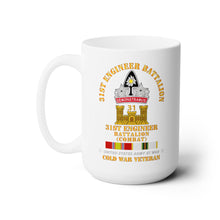 Load image into Gallery viewer, White Mug 15oz - Army - 31st Engineer Bn (Combat) w COLD SVC