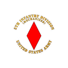 Load image into Gallery viewer, Kiss-Cut Vinyl Decals - Army - 5th Infantry Division - US Army