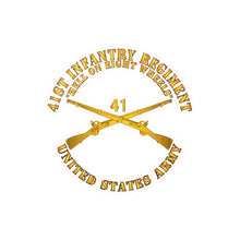 Load image into Gallery viewer, Kiss-Cut Vinyl Decals - Army - 41st Infantry - Hell on 8 Wheels w Infantry Br