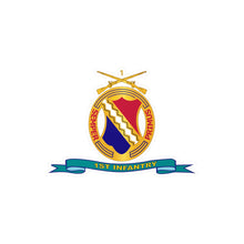 Load image into Gallery viewer, Kiss-Cut Vinyl Decals - Army - 1st Infantry Regiment w Br - Ribbon