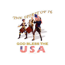 Load image into Gallery viewer, Kiss-Cut Vinyl Decals - America - Spirit of 76 - God Bless the USA
