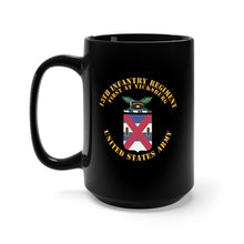 Load image into Gallery viewer, Black Mug 15oz - COA - 13th Infantry Regiment X 300