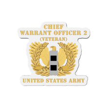 Load image into Gallery viewer, Die-Cut Magnets -SSI -Army - Chief Warrant Officer - CW02 - Veteran - Flat - Eagle and Bar X 300
