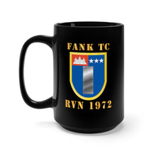 Load image into Gallery viewer, Black Mug 15oz - Flash - FANK TC - RVN 1972 w 1st LT Rank Insignia - Gold X 300