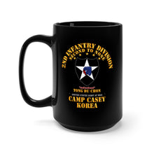 Load image into Gallery viewer, Black Mug 15oz - 2nd Infantry Div - Camp Casey Korea - Tong Du Chon