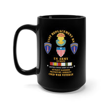 Load image into Gallery viewer, Black Mug 15oz - 21st Replacement Bn, US Army, Europe - Gutleut Kaserne, Franfurt, FRG w COLD SVC X 300
