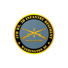 Load image into Gallery viewer, Kiss-Cut Vinyl Decals - Army - 4th Bn 3d Infantry Regiment - Washington DC - The Old Guard w Inf Branch