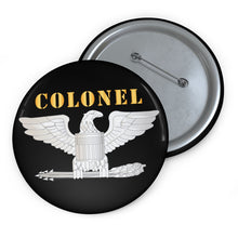 Load image into Gallery viewer, Custom Pin Buttons - Colonel X 300