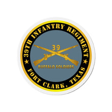 Load image into Gallery viewer, Die-Cut Magnets - 40th Infantry Regiment - Buffalo Soldiers - Fort Clark, TX w Inf Branch