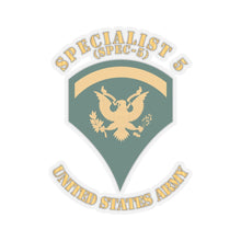 Load image into Gallery viewer, Kiss-Cut Stickers - Army - Enlisted - SPEC 6 - Specialist 6 - Std - Combat Veteran X 300