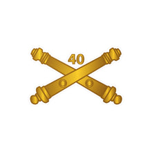 Load image into Gallery viewer, Kiss-Cut Vinyl Decals - Army - 40th Artillery Branch wo Txt