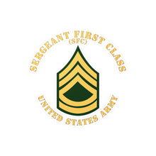 Load image into Gallery viewer, Kiss-Cut Vinyl Decals - Army - Sergeant First Class - SFC - Flat X 300