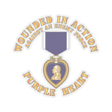 Load image into Gallery viewer, Kiss-Cut Stickers - Wounded in Action - Purple Heart - Against Enemy X 300