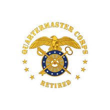 Load image into Gallery viewer, Kiss-Cut Vinyl Decals - Army - Quartermaster Corps Branch - Retired