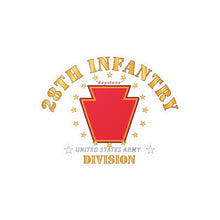 Load image into Gallery viewer, Kiss-Cut Vinyl Decals - Army - 28th Infantry Division - Keystone - SSI X 300