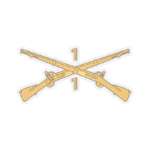 Load image into Gallery viewer, Kiss-Cut Stickers - Army - 1st Battalion, 1st Infantry Regiment Branch - wo Txt