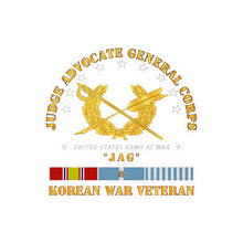 Load image into Gallery viewer, Kiss-Cut Vinyl Decals - Army - JAG Branch w KOREAN SVC