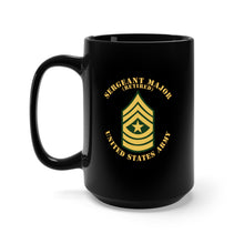 Load image into Gallery viewer, Black Mug 15oz - Army - Sergeant Major - SGM - Retired - Flat X 300