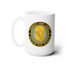 Load image into Gallery viewer, White Ceramic Mug 15oz - Army - Women's Army Corps - Vietnam War Veteran