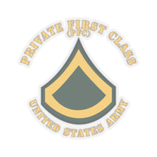 Load image into Gallery viewer, Kiss-Cut Stickers - Army - Private First Class - PFC - Flat X 300