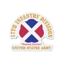 Load image into Gallery viewer, Die-Cut Magnets - Army - SSI - 17th Infantry Division - Phantom Division - US Army X 300