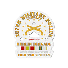 Load image into Gallery viewer, Die-Cut Magnets - Army - 287th Military Police Company - Berlin Bde w COLD SVC