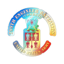 Load image into Gallery viewer, Holographic Die-cut Stickers - COA - 299th Engineer Battalion (Combat)