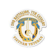 Load image into Gallery viewer, Die-Cut Magnets -SSI - Army - 2nd Battalion, 7th Cavalry - Vietnam Veteran X 300