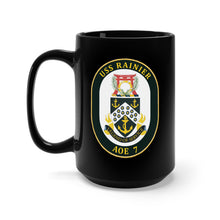 Load image into Gallery viewer, Black Mug 15oz - USNS Rainier (AOE-7) X 300