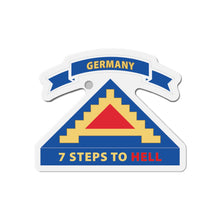 Load image into Gallery viewer, Die-Cut Magnets - 7th United States Army w 7 Steps Hell w Scroll X 300