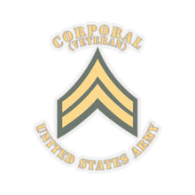 Load image into Gallery viewer, Kiss-Cut Stickers - Army - Corporal - CPL - Veteran - Flat X 300