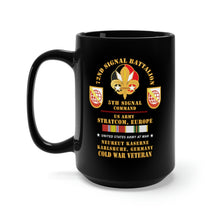 Load image into Gallery viewer, Black Mug 15oz - Army - 72nd Signal Bn, 5th Signal Command, USA STRATCOM, EUR, Karlsruhe, Germany w COLD SVC X 300