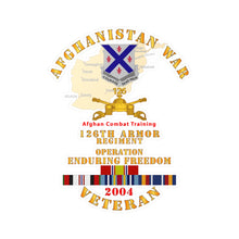 Load image into Gallery viewer, Kiss-Cut Vinyl Decals - Army - Afghanistan War Vet - 126th Armor Regiment w AFGHAN SVC 2004